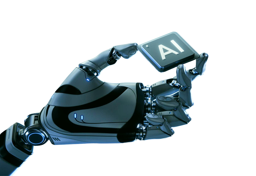 robot holding processor with ai artificial intelligence technology network concept 1