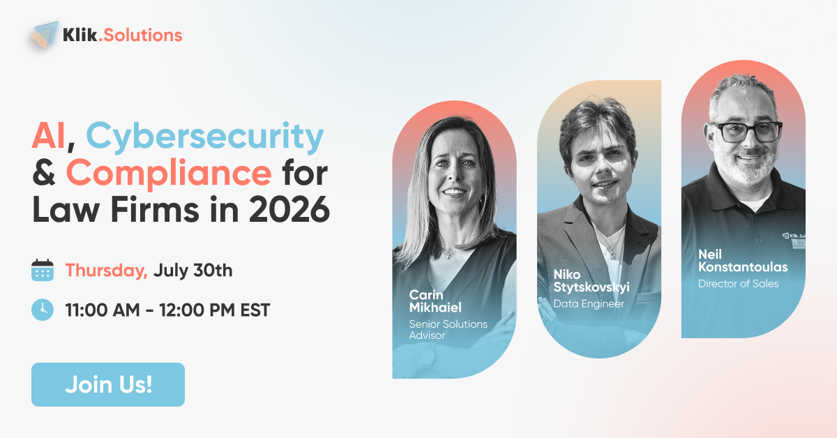 AI, Cybersecurity & Compliance for Law Firms in 2026
